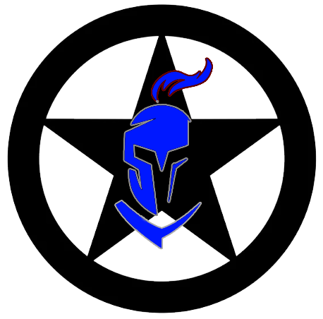 5 Point Star Badge Blue Knight W Colors